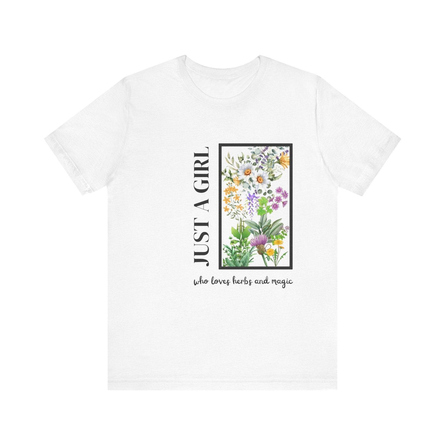 Just a Girl Herbal Graphic Tee - FitLife - WellnessOasis