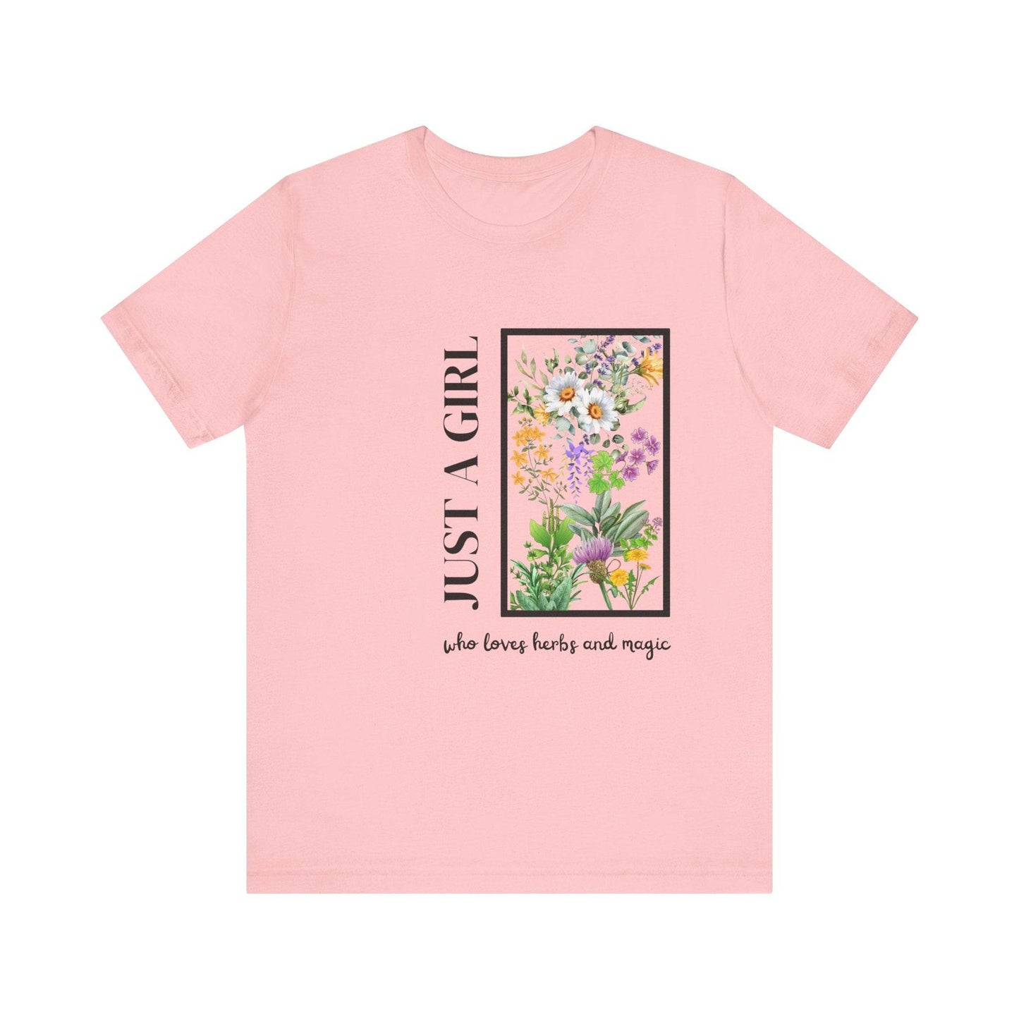 Just a Girl Herbal Graphic Tee - FitLife - WellnessOasis