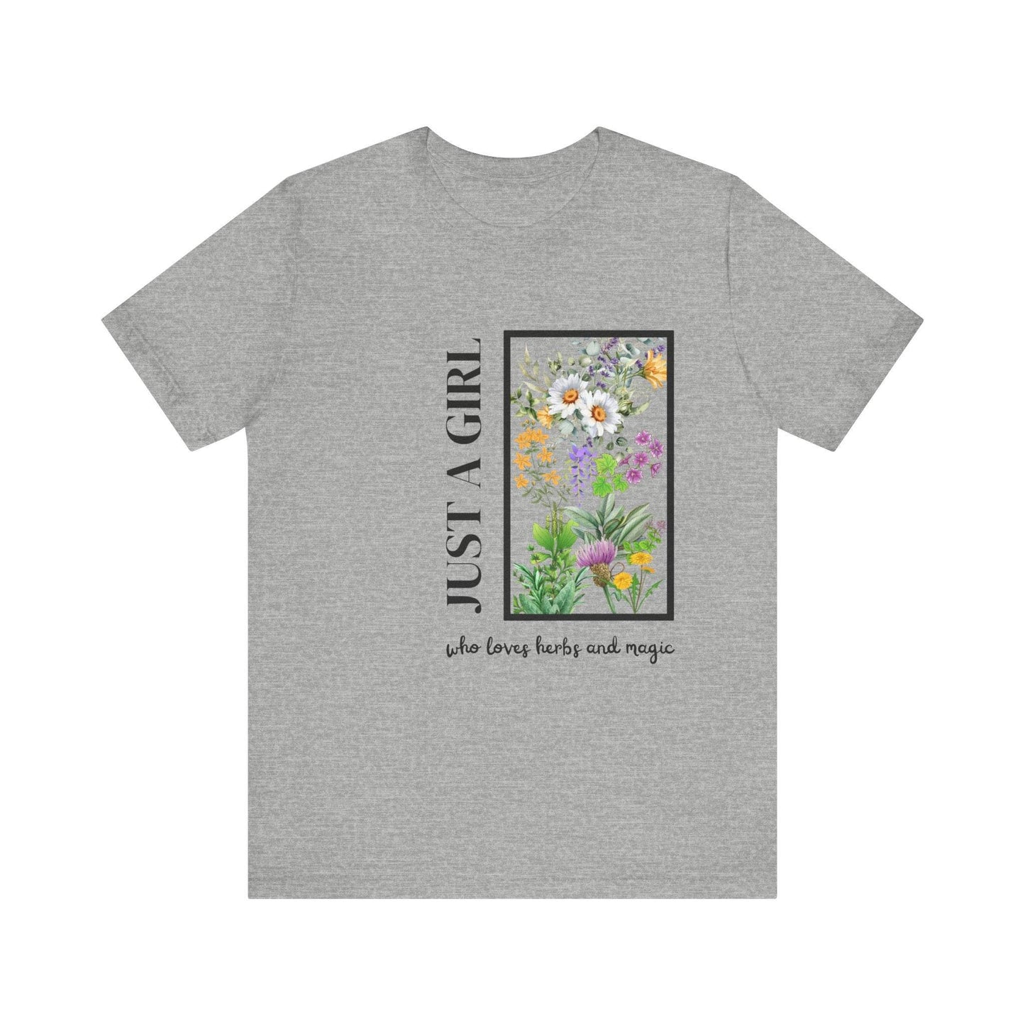 Just a Girl Herbal Graphic Tee - FitLife - WellnessOasis