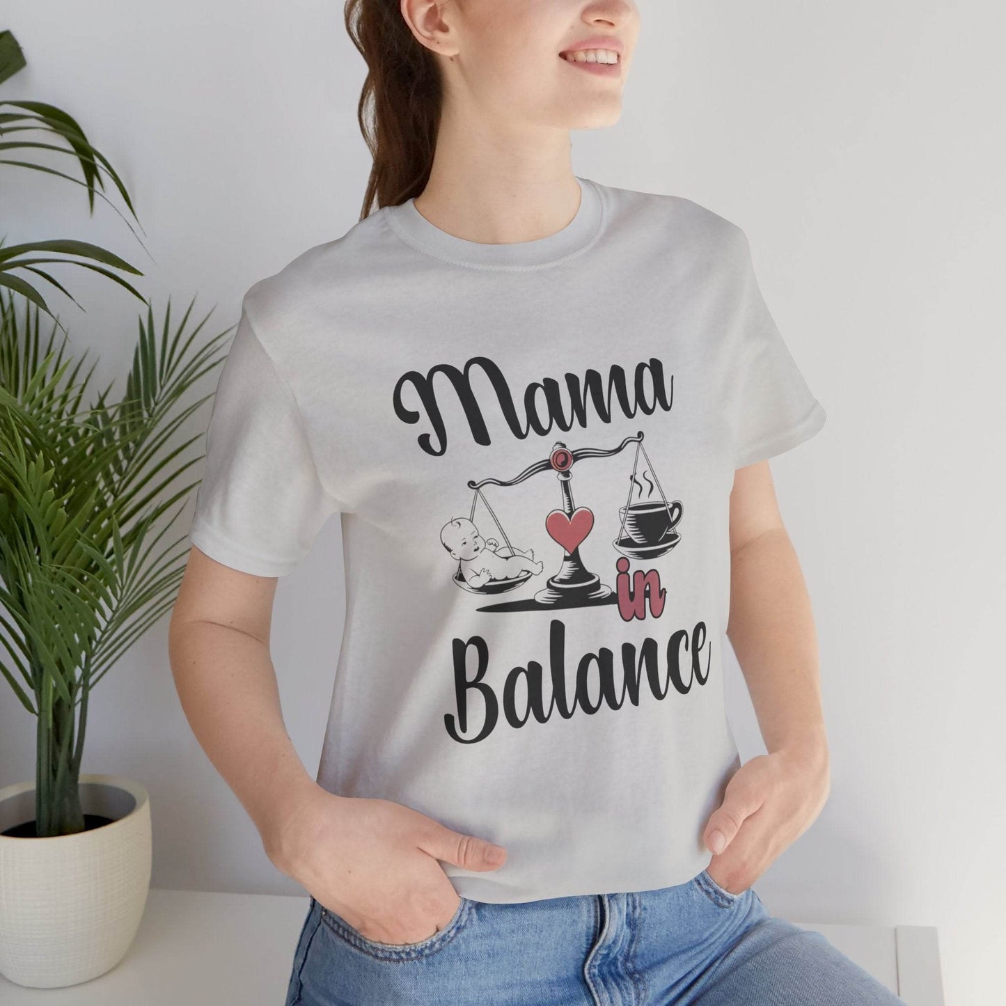 Mama in Balance T-Shirt – Stylish Comfort for Mindful Moms - FitLife - WellnessOasis