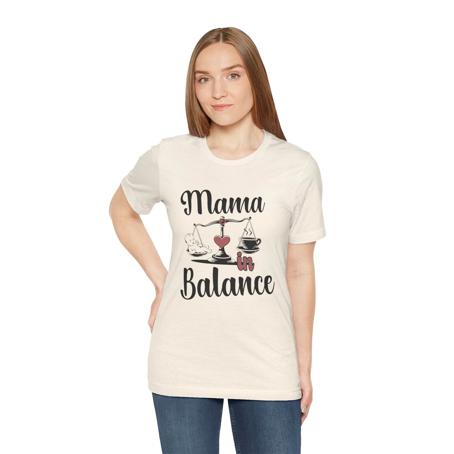 Mama in Balance T-Shirt – Stylish Comfort for Mindful Moms - FitLife - WellnessOasis