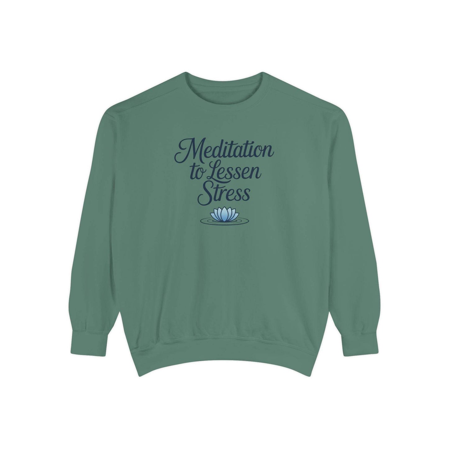 Meditation to Lessen Stress Sweatshirt - FitLife - WellnessOasis