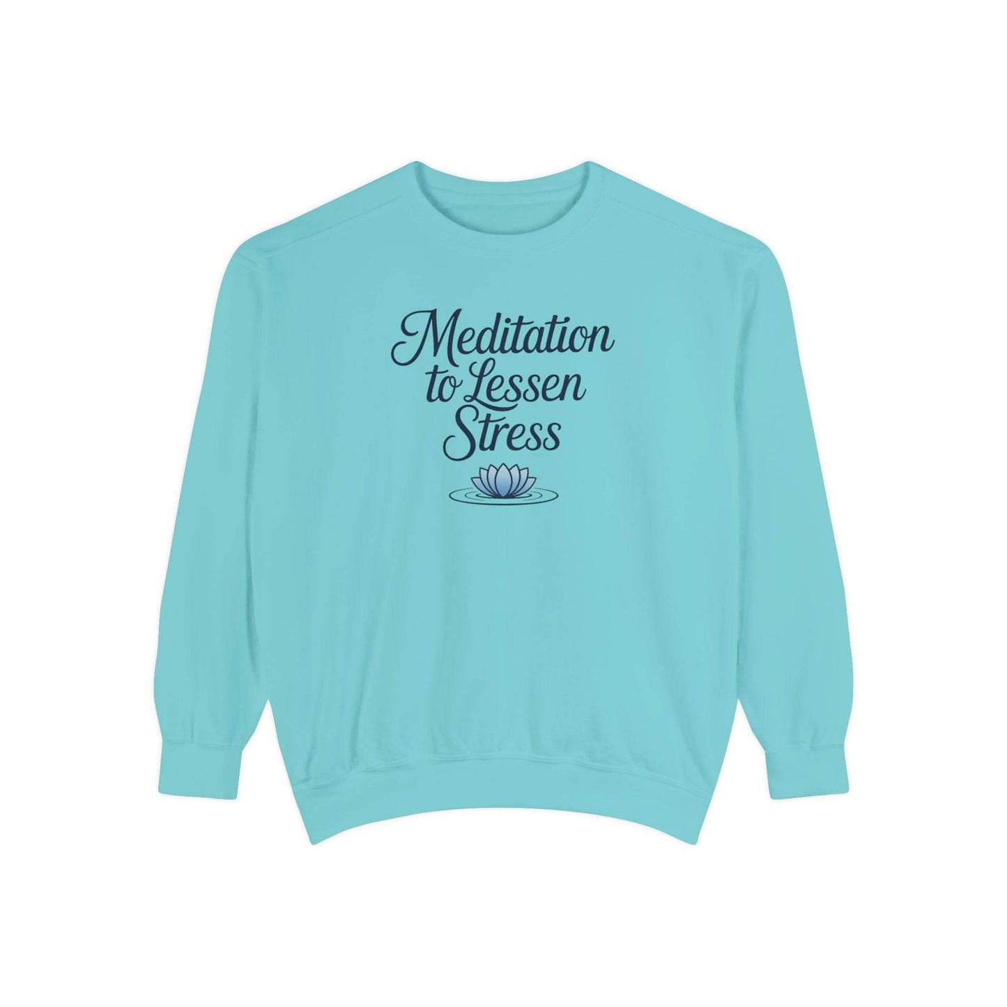 Meditation to Lessen Stress Sweatshirt - FitLife - WellnessOasis