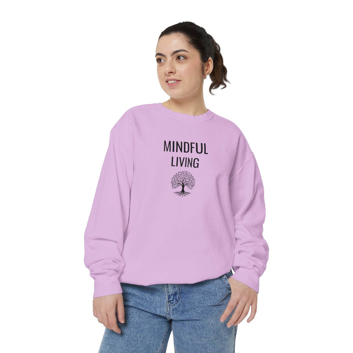 Mindful Living Sweatshirt – Cozy Wellness & Self - Care Pullover - FitLife - WellnessOasis