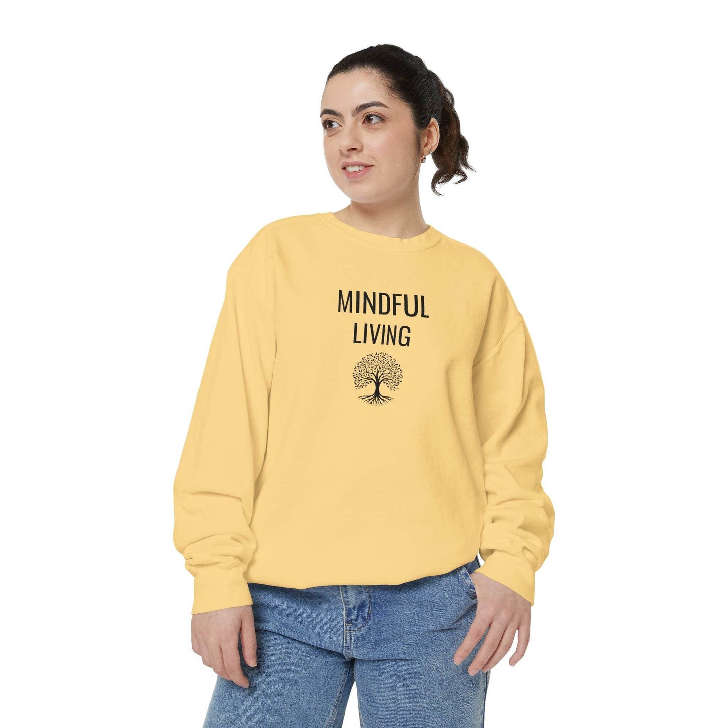 Mindful Living Sweatshirt – Cozy Wellness & Self - Care Pullover - FitLife - WellnessOasis