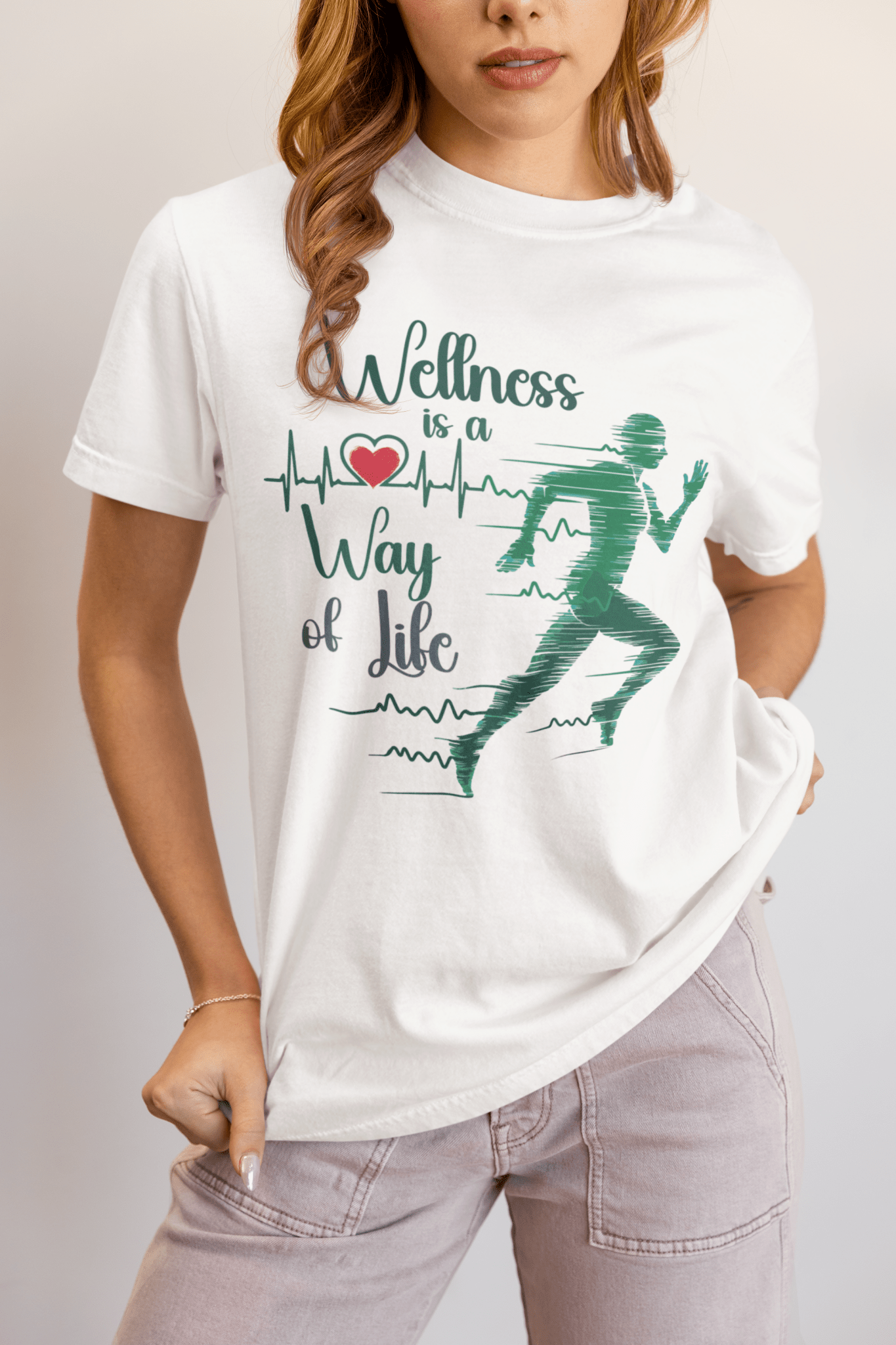 Motivational T-Shirt, Fitness Tee, Wellness Apparel, Gym Shirt - FitLife - WellnessOasis