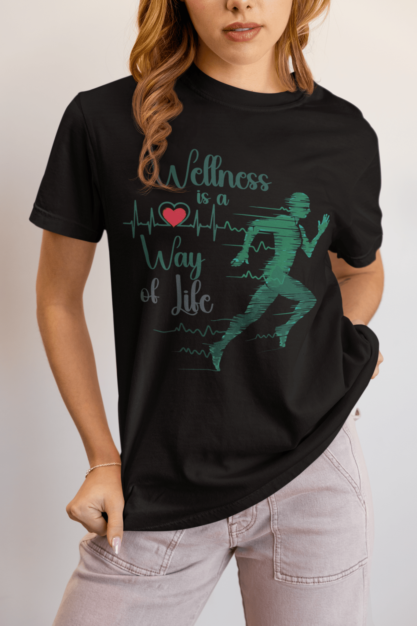 Motivational T-Shirt, Fitness Tee, Wellness Apparel, Gym Shirt - FitLife - WellnessOasis