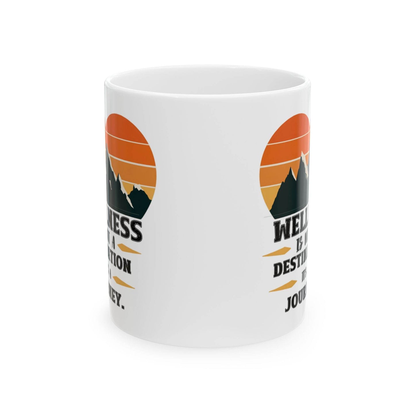 Mug - Wellness Journey Quote - FitLife - WellnessOasis