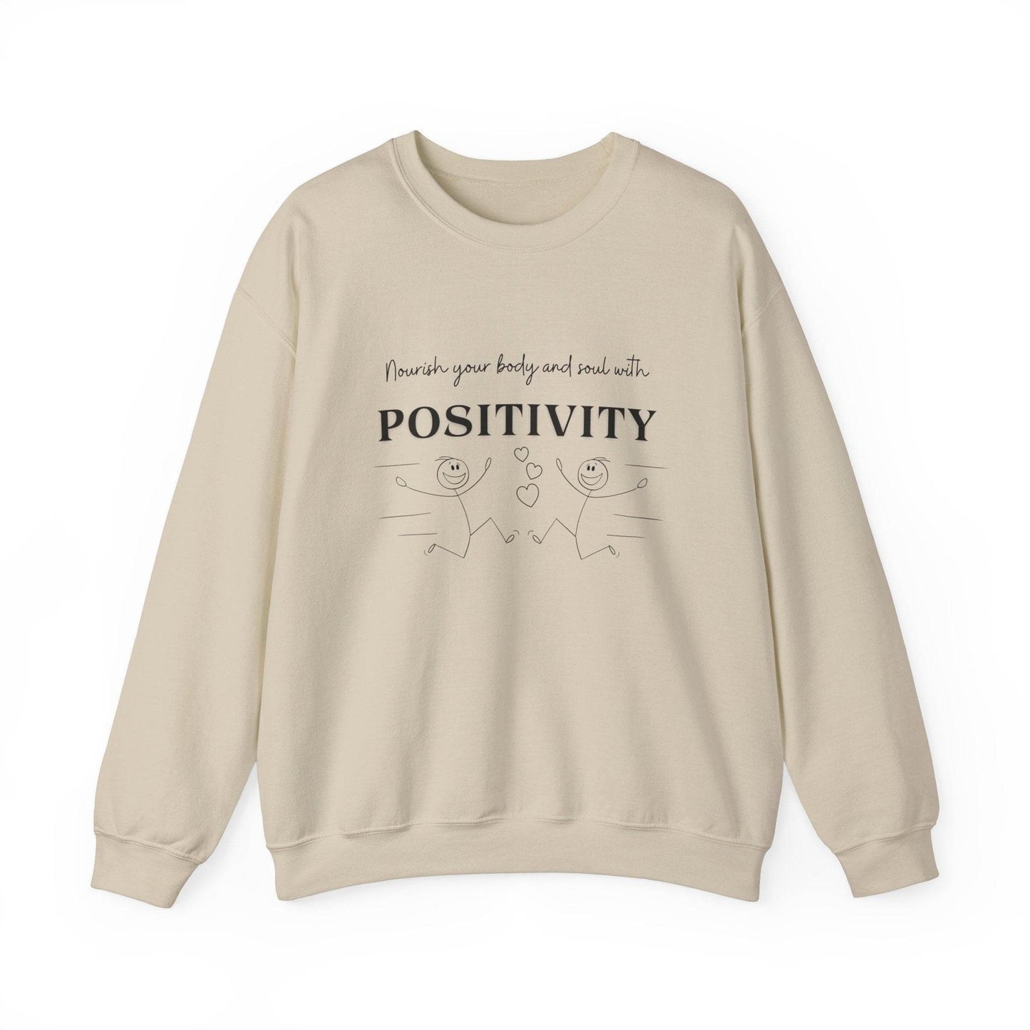 Nourish Positivity Sweatshirt - FitLife - WellnessOasis