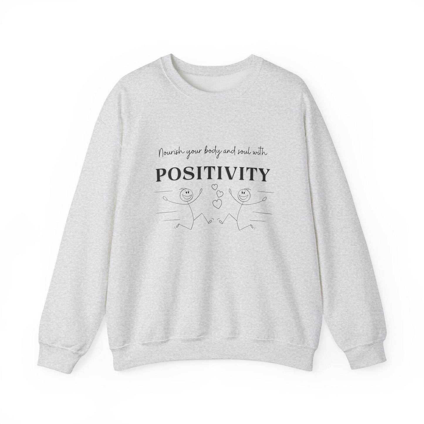 Nourish Positivity Sweatshirt - FitLife - WellnessOasis