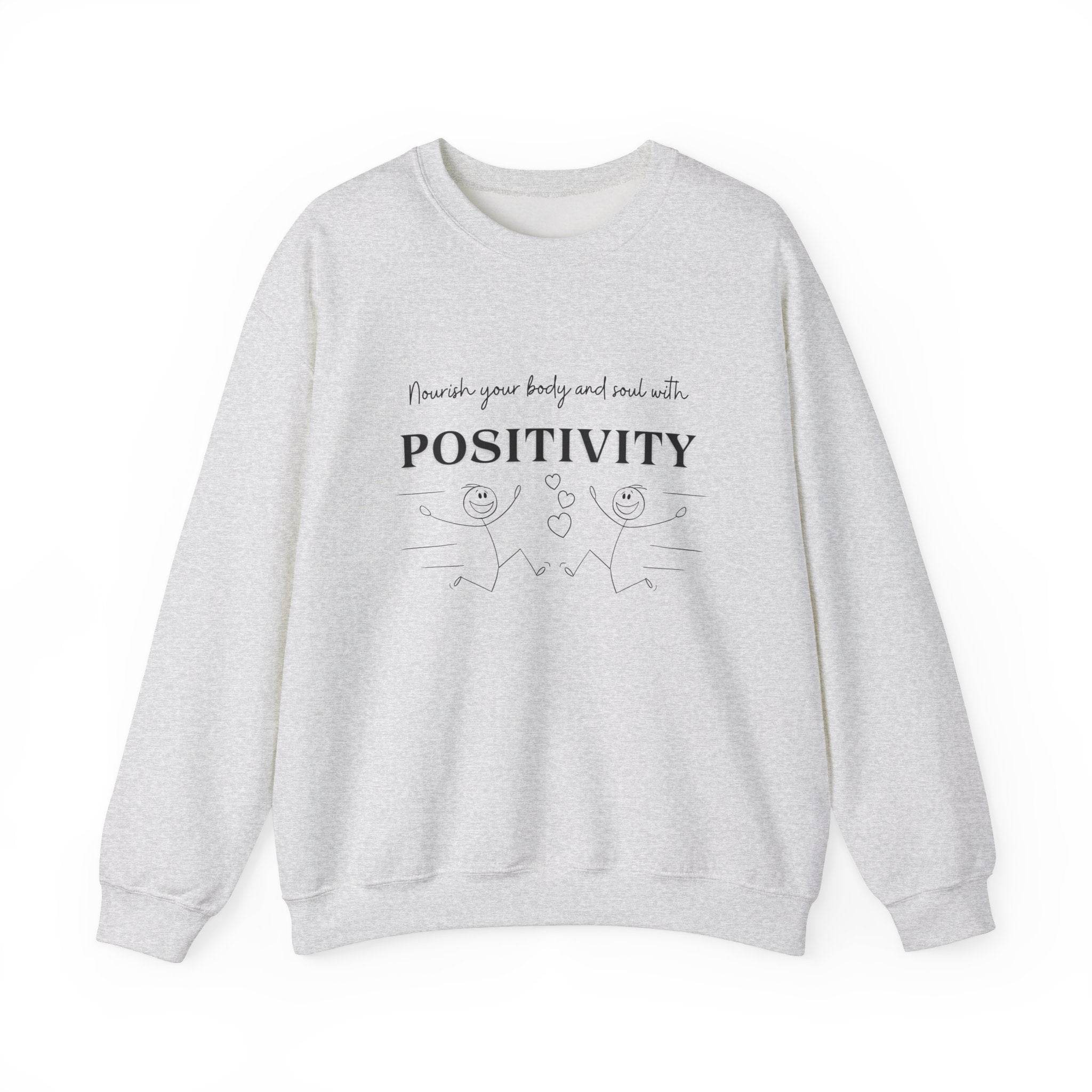 Nourish Positivity Sweatshirt - FitLife - WellnessOasis