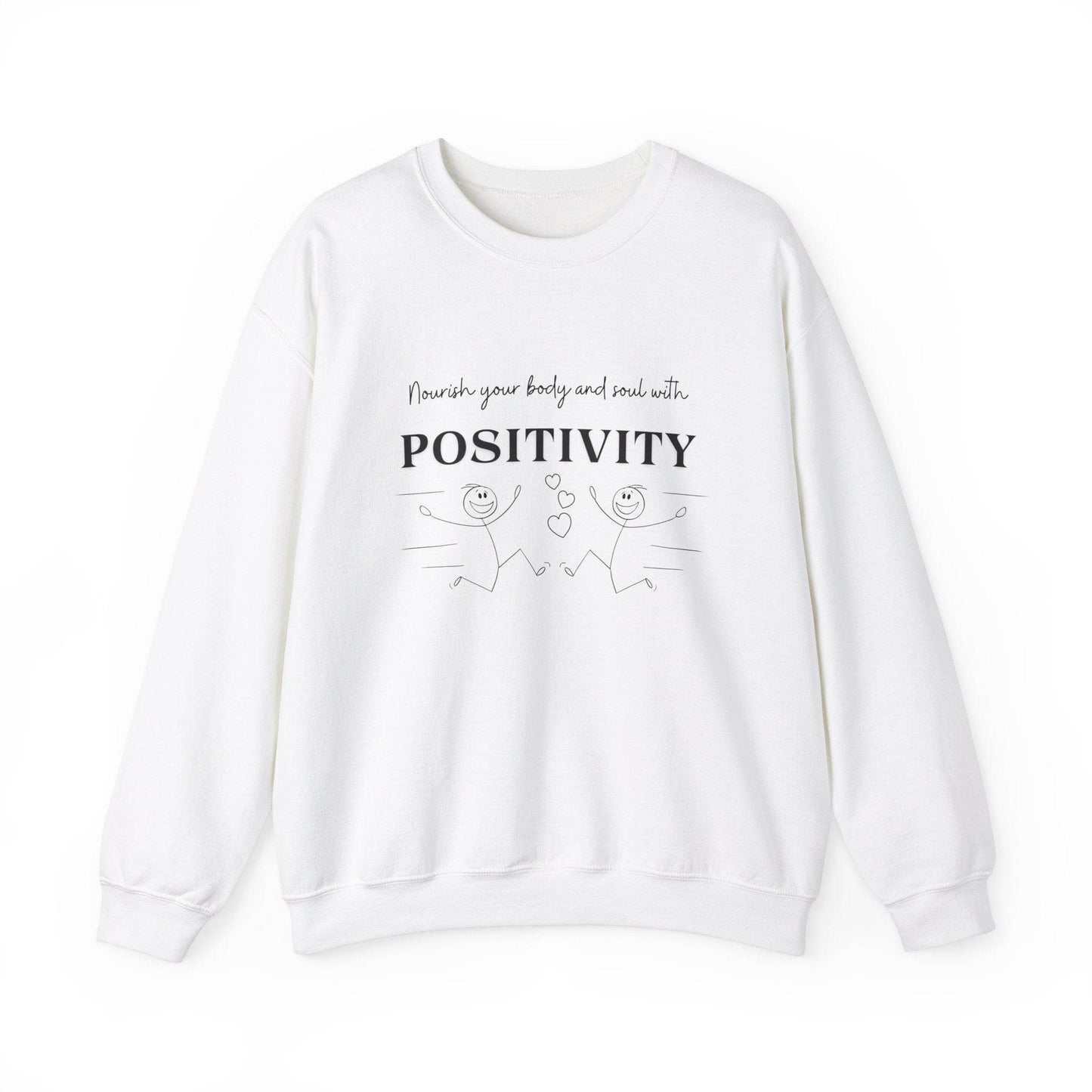 Nourish Positivity Sweatshirt - FitLife - WellnessOasis