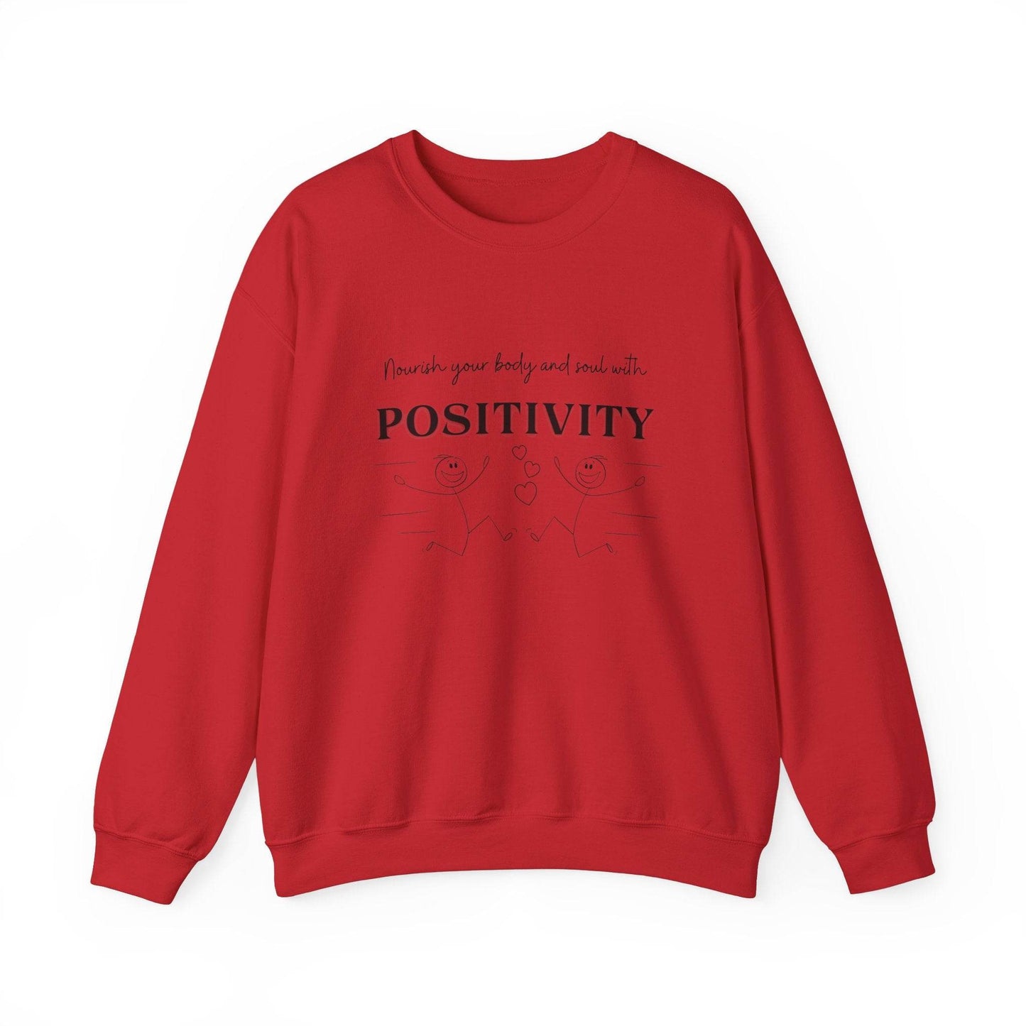 Nourish Positivity Sweatshirt - FitLife - WellnessOasis