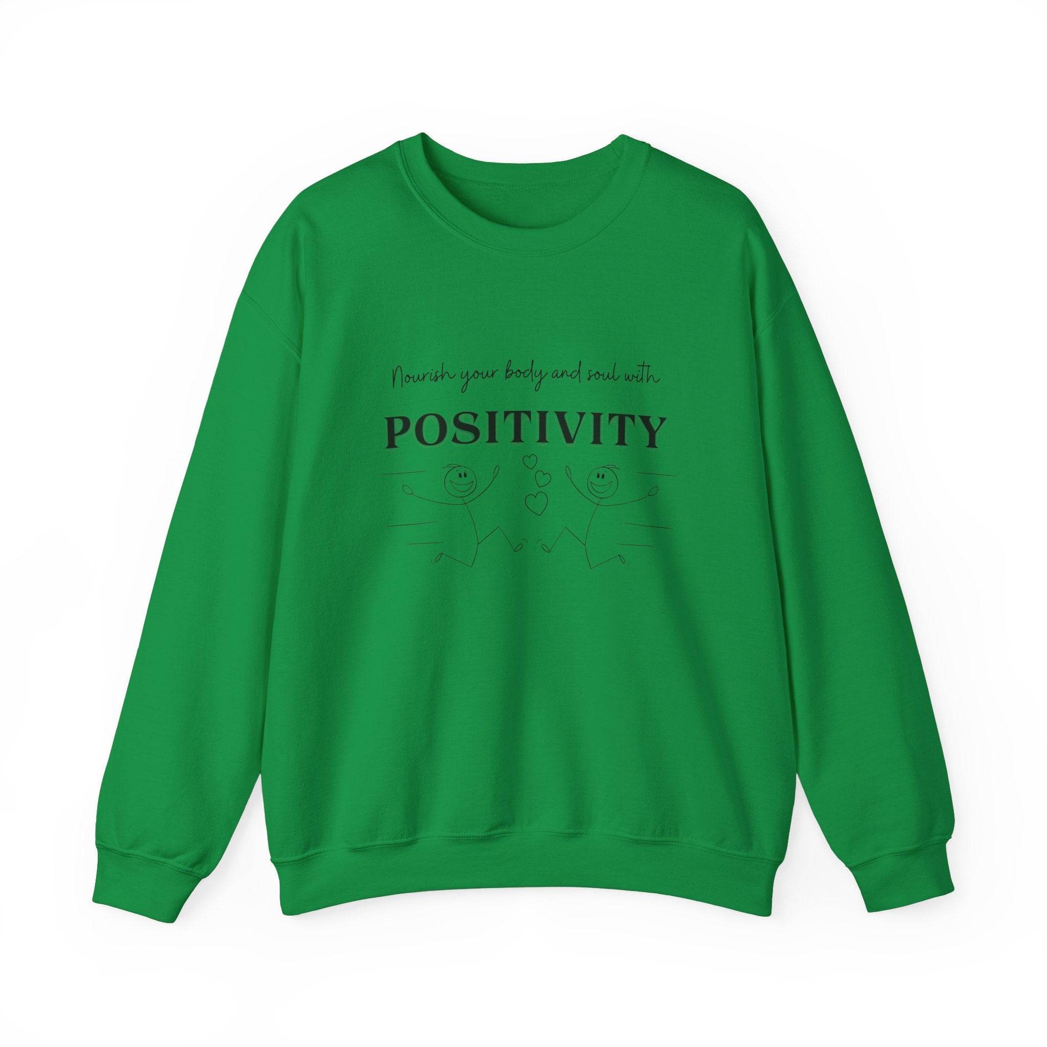 Nourish Positivity Sweatshirt - FitLife - WellnessOasis