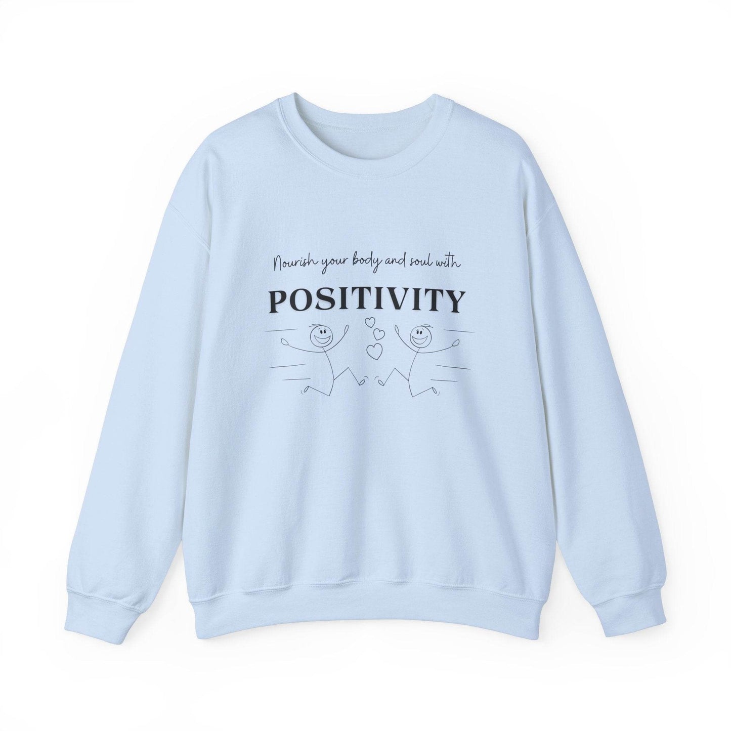 Nourish Positivity Sweatshirt - FitLife - WellnessOasis