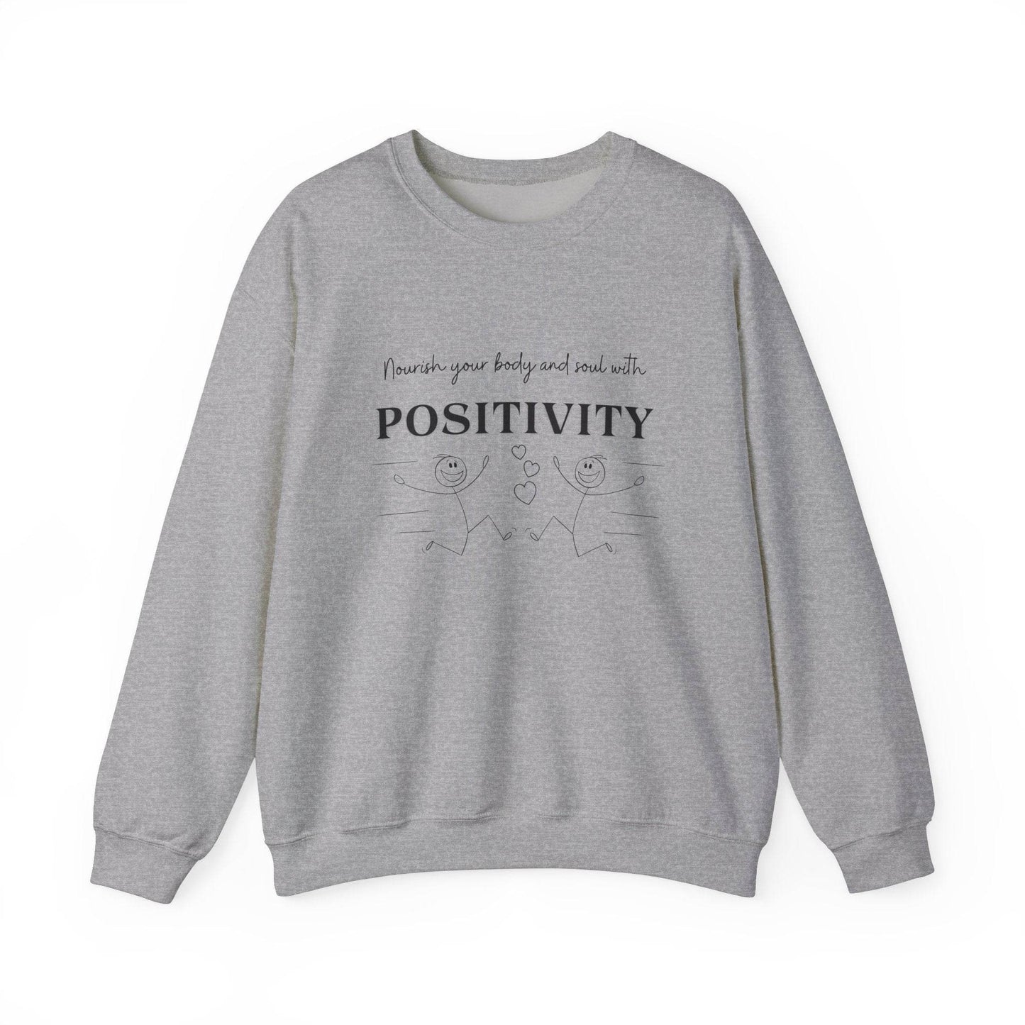 Nourish Positivity Sweatshirt - FitLife - WellnessOasis