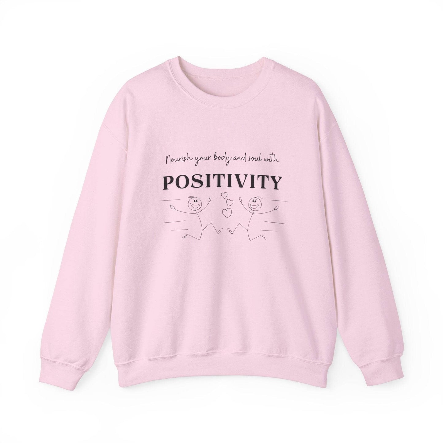 Nourish Positivity Sweatshirt - FitLife - WellnessOasis