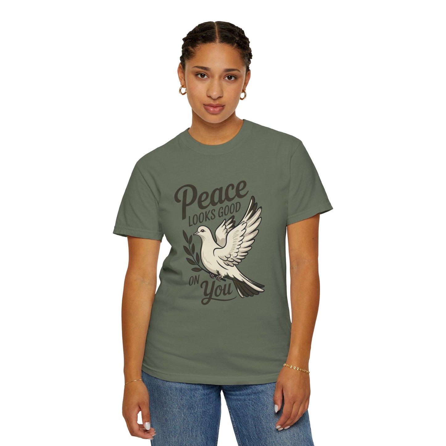 Peace Looks Good on You T-Shirt – Positive Vibes Tee - FitLife - WellnessOasis