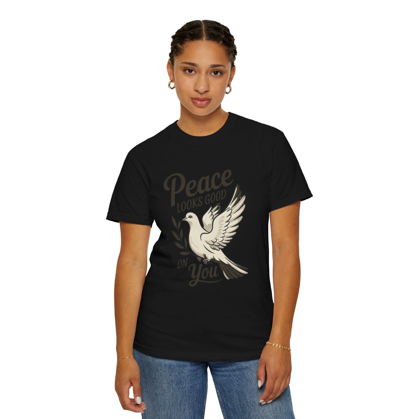 Peace Looks Good on You T-Shirt – Positive Vibes Tee - FitLife - WellnessOasis