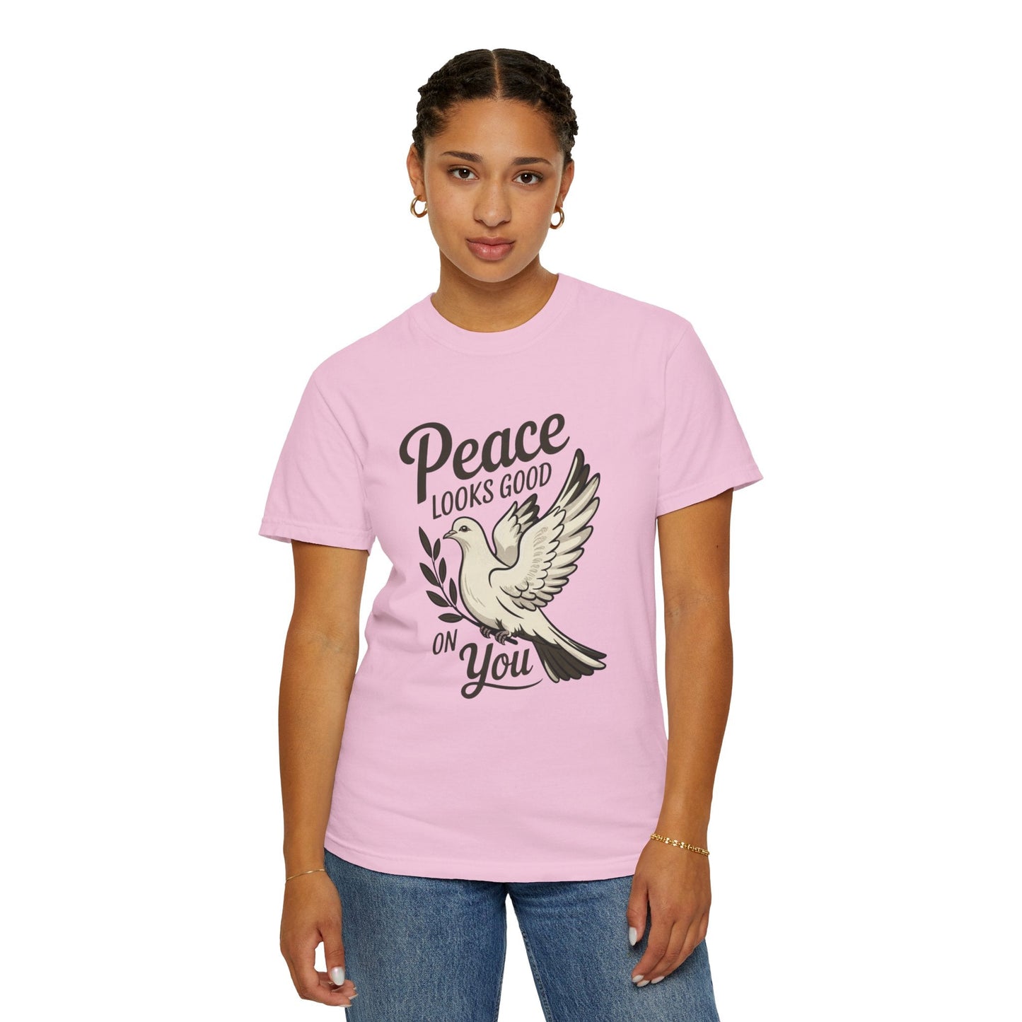 Peace Looks Good on You T-Shirt – Positive Vibes Tee - FitLife - WellnessOasis