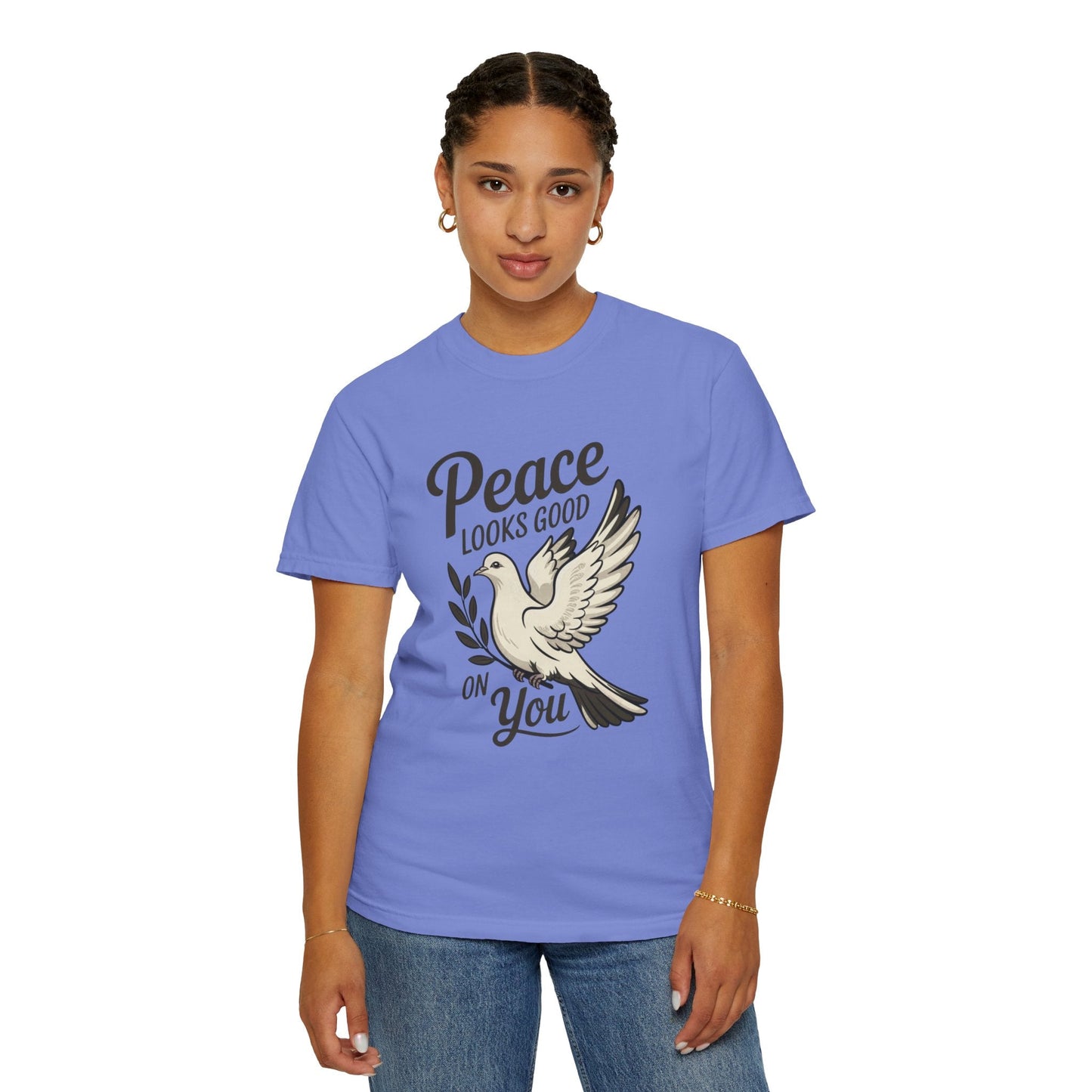 Peace Looks Good on You T-Shirt – Positive Vibes Tee - FitLife - WellnessOasis