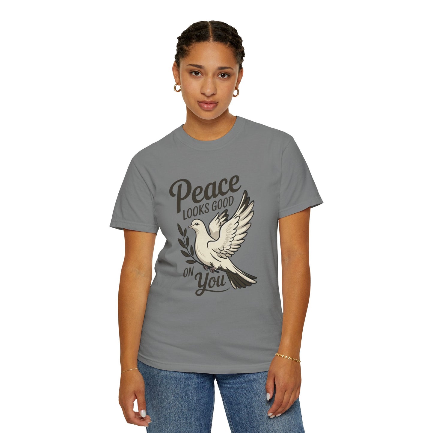Peace Looks Good on You T-Shirt – Positive Vibes Tee - FitLife - WellnessOasis