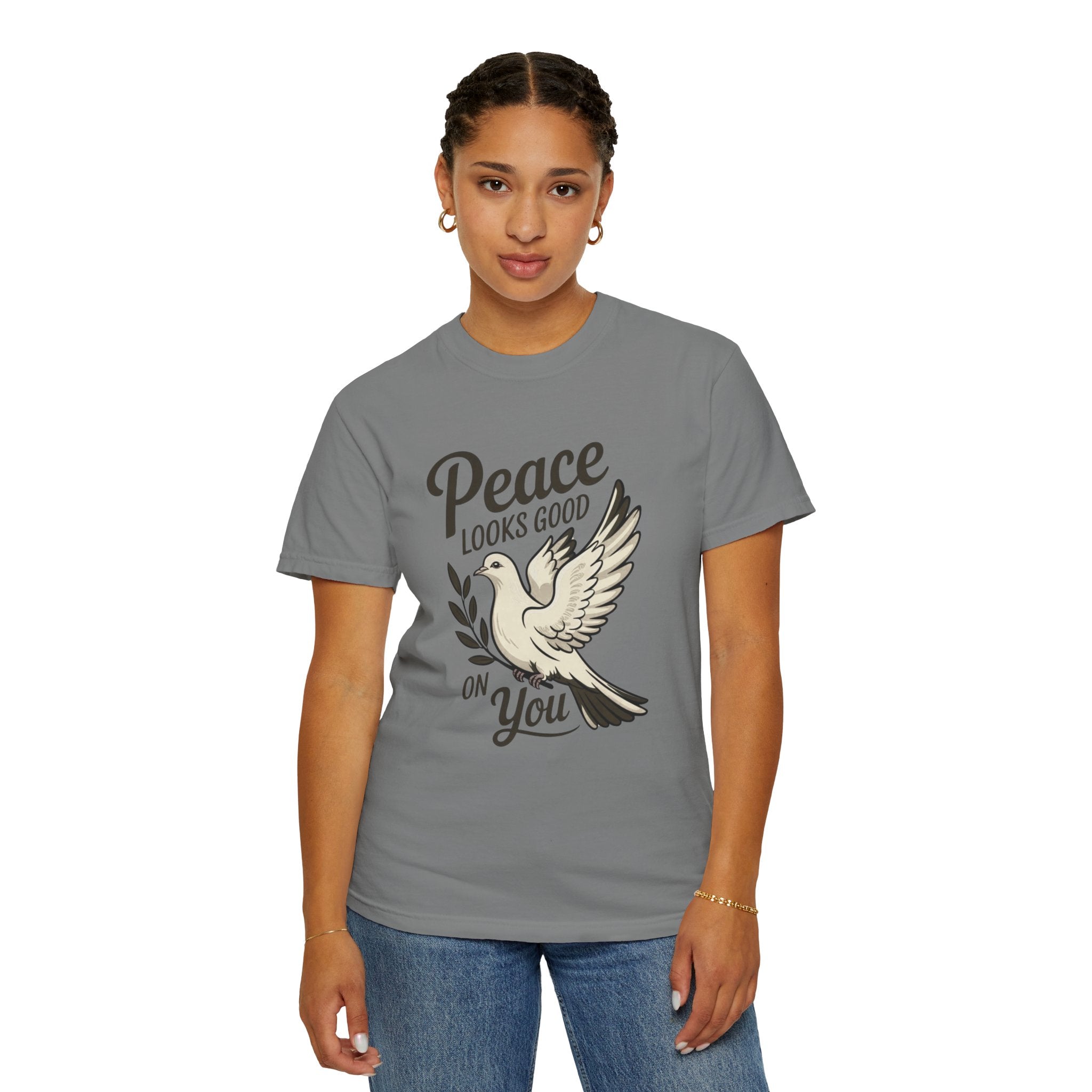 Peace Looks Good on You T-Shirt – Positive Vibes Tee - FitLife - WellnessOasis