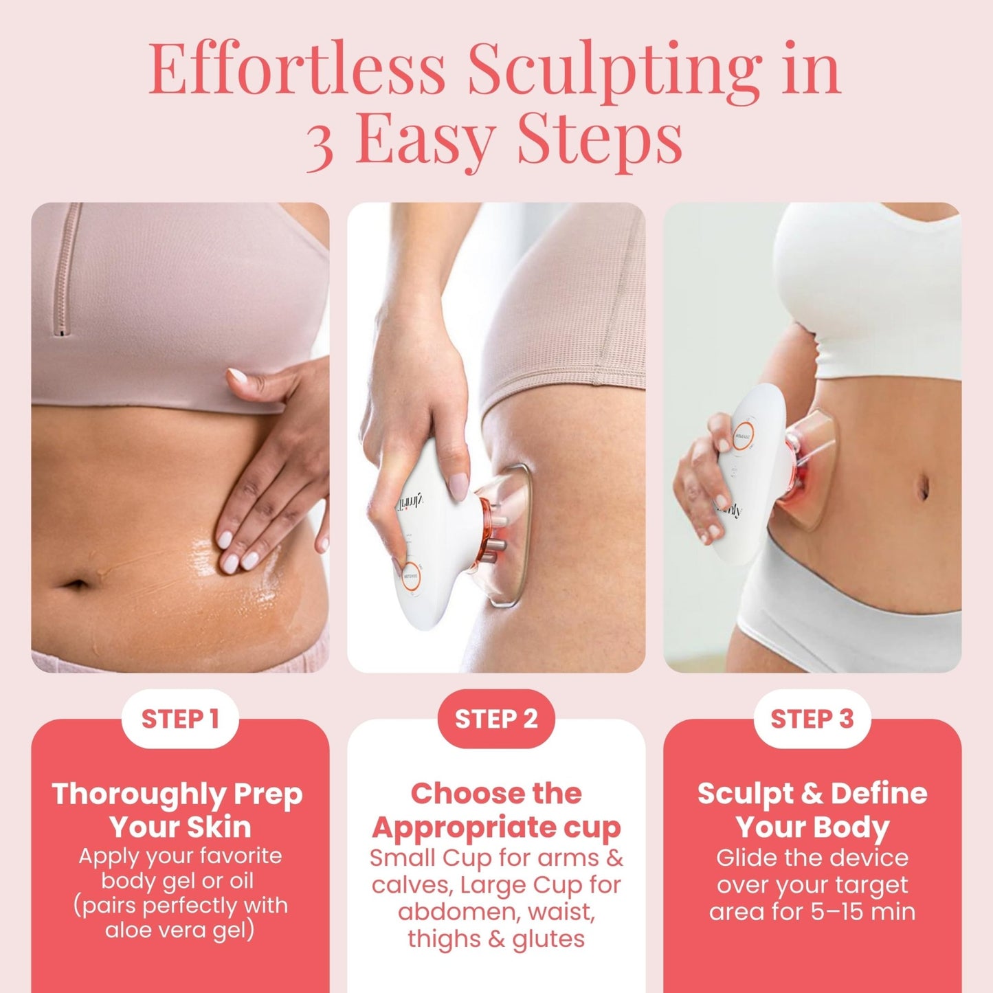 SculpTrimly 3 - in - 1 Adjustable Body Sculpting Machine - Cellulite Remover for Legs - FitLife - WellnessOasis
