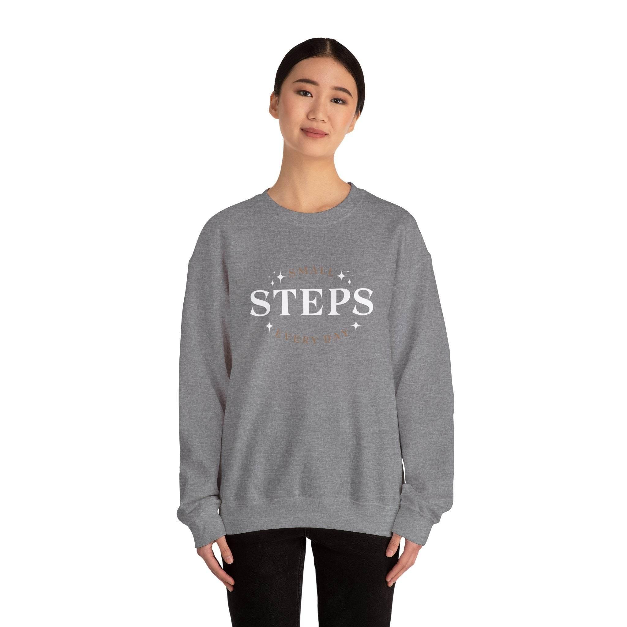 Small Steps Every Day Sweatshirt - FitLife - WellnessOasis