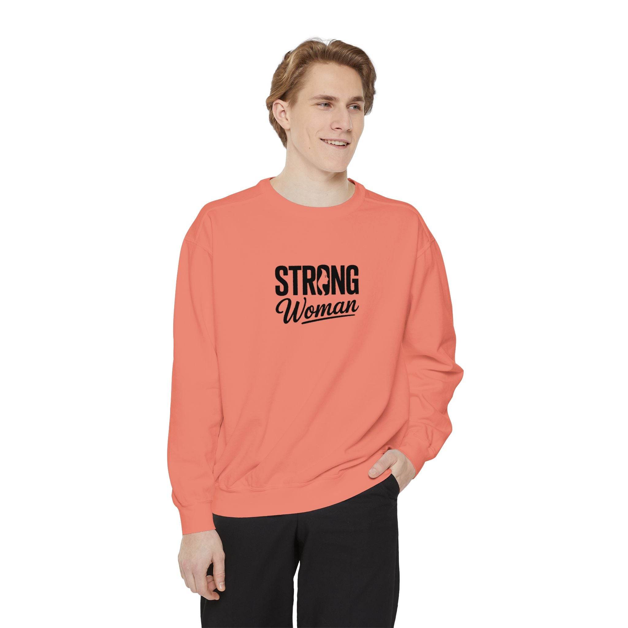 Strong Woman Sweatshirt - FitLife - WellnessOasis