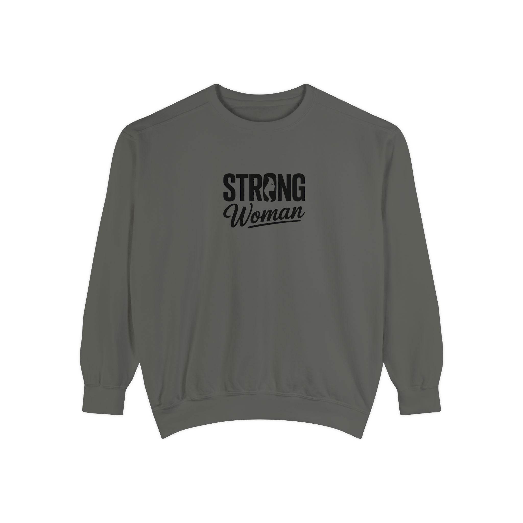 Strong Woman Sweatshirt - FitLife - WellnessOasis