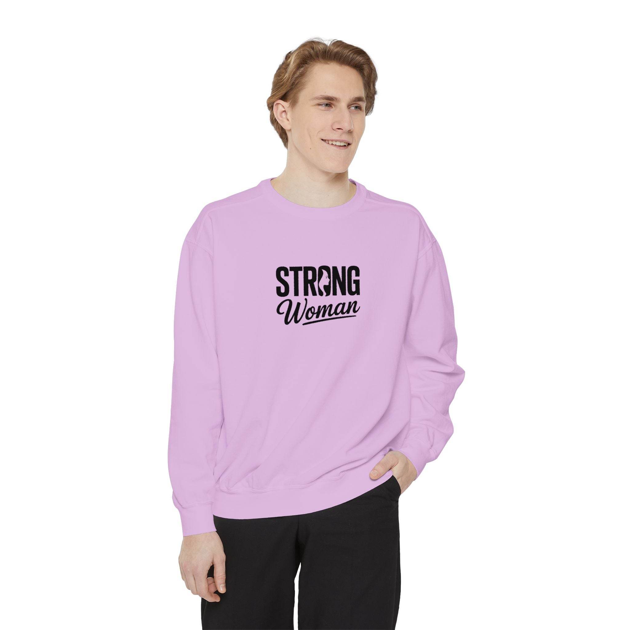 Strong Woman Sweatshirt - FitLife - WellnessOasis