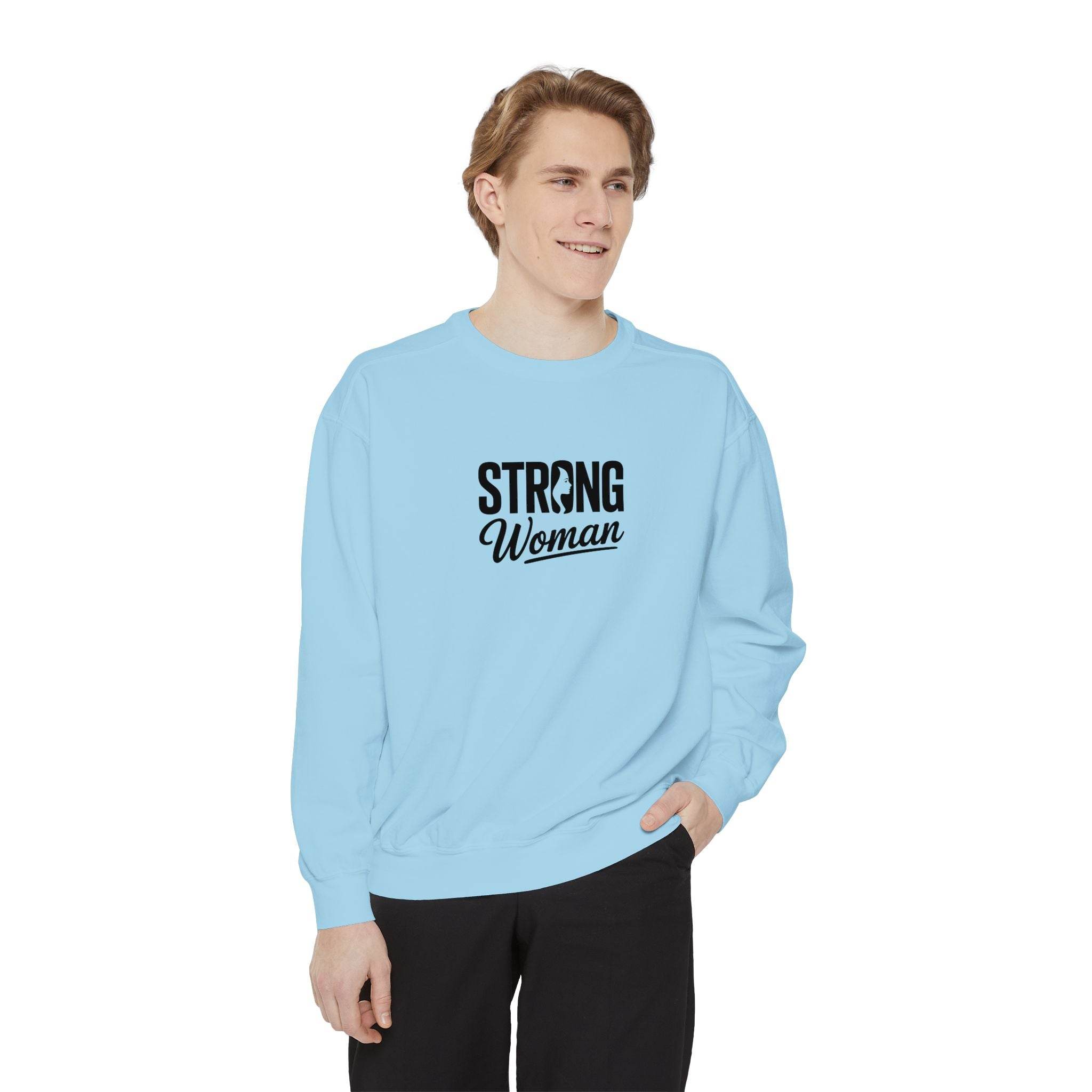 Strong Woman Sweatshirt - FitLife - WellnessOasis