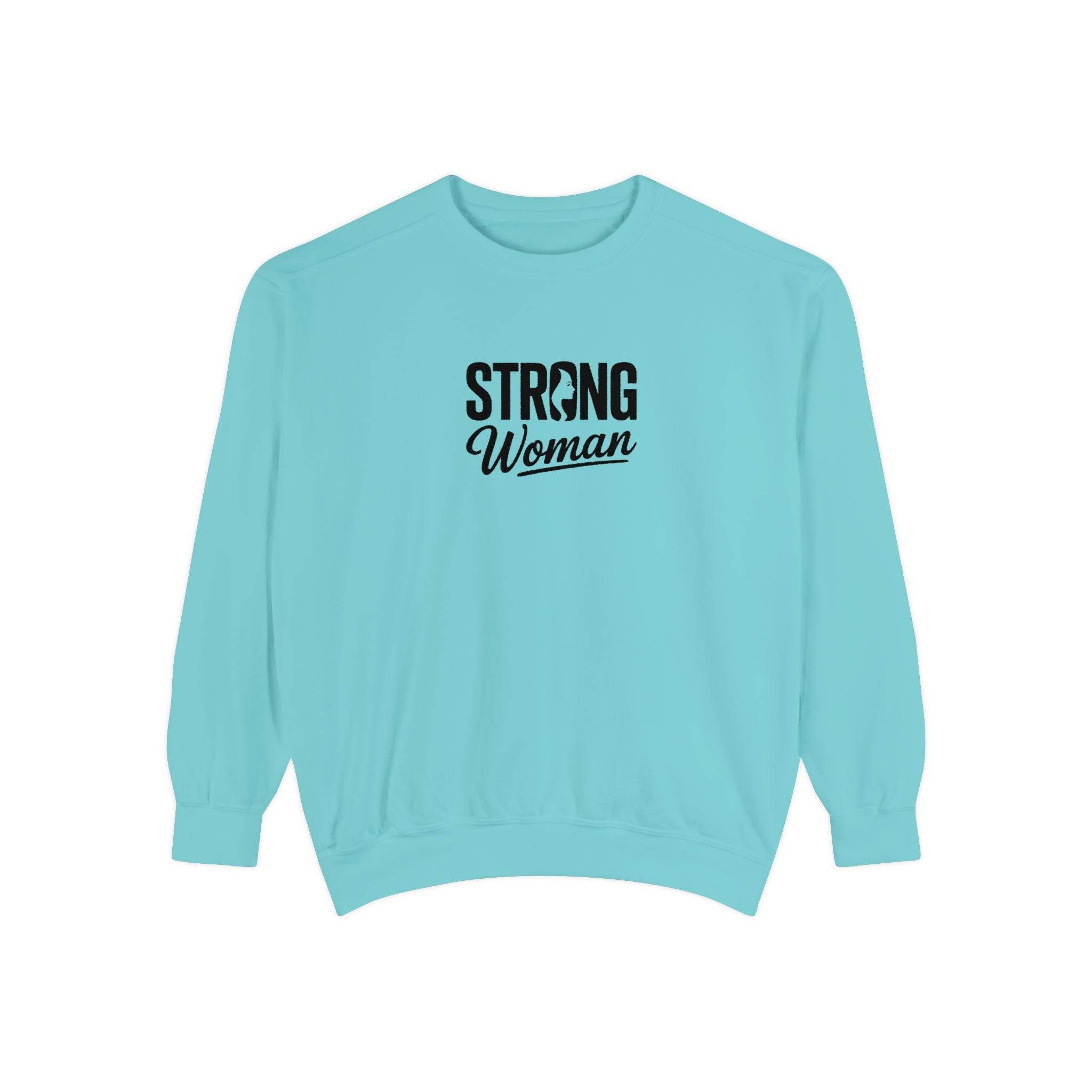 Strong Woman Sweatshirt - FitLife - WellnessOasis