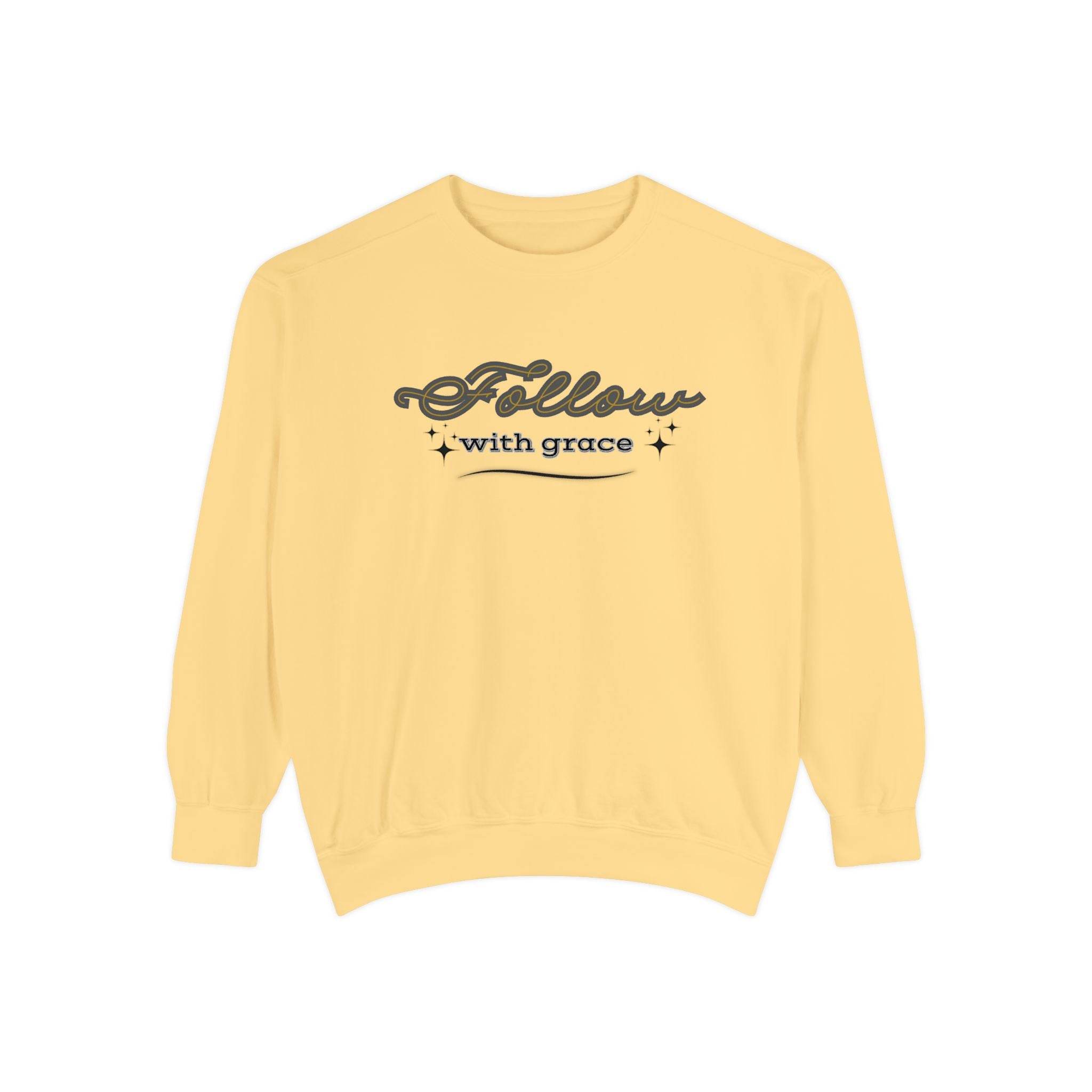 Sweatshirt - Follow with Grace - FitLife - WellnessOasis