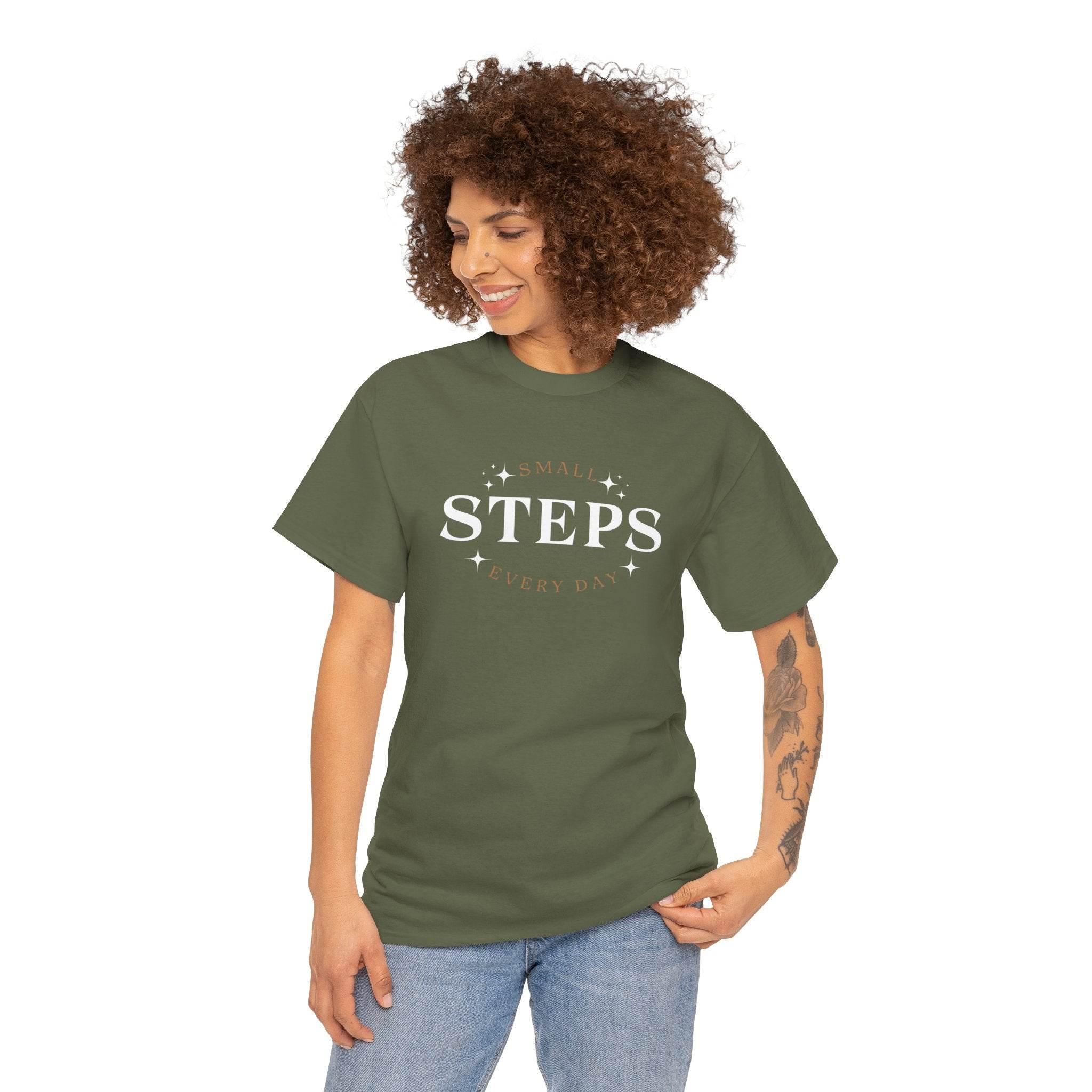 T-Shirt SMALL STEPS EVERY DAY - FitLife - WellnessOasis