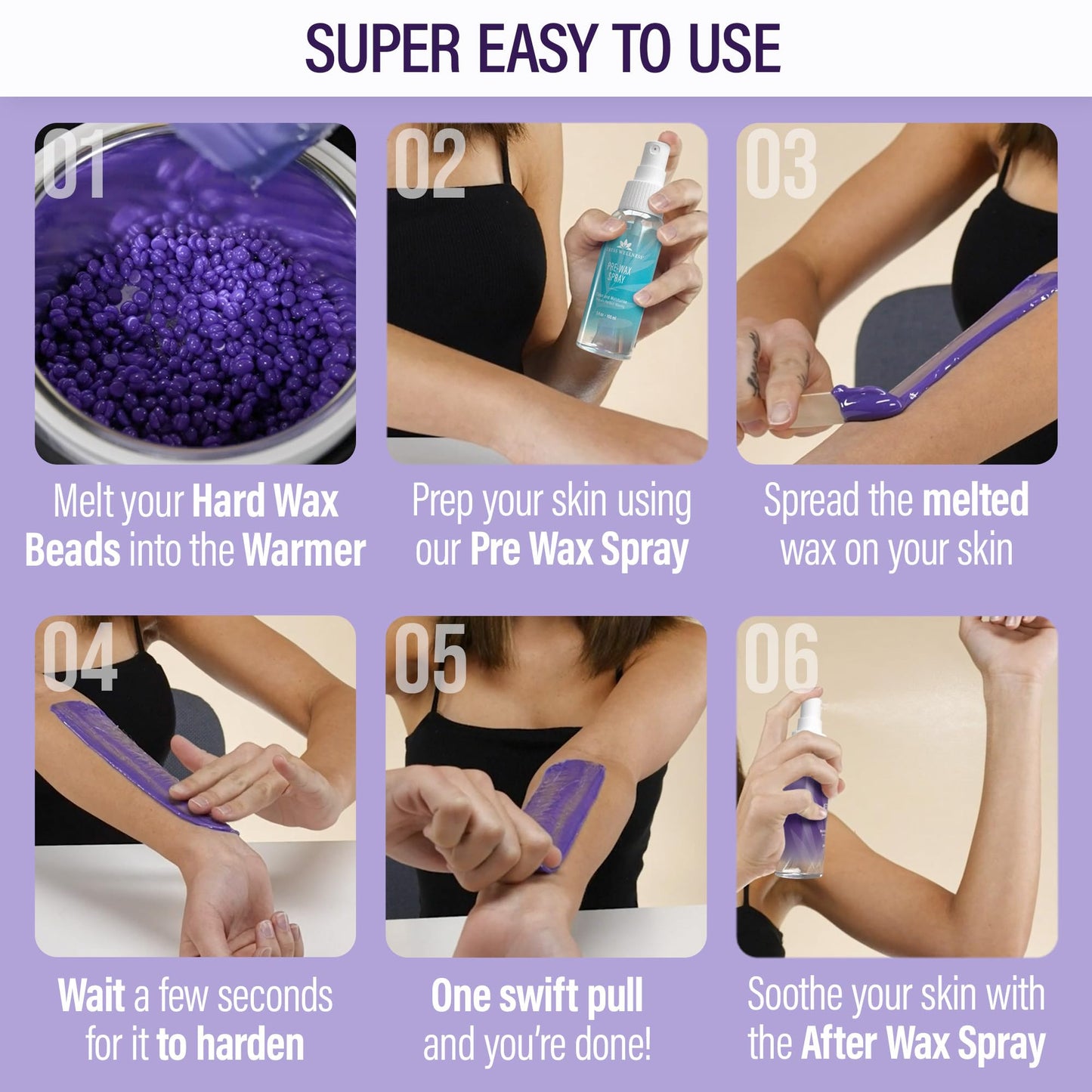 Tress Wellness Waxing Kit for Brazilian Wax - Easy to Use - FitLife - WellnessOasis