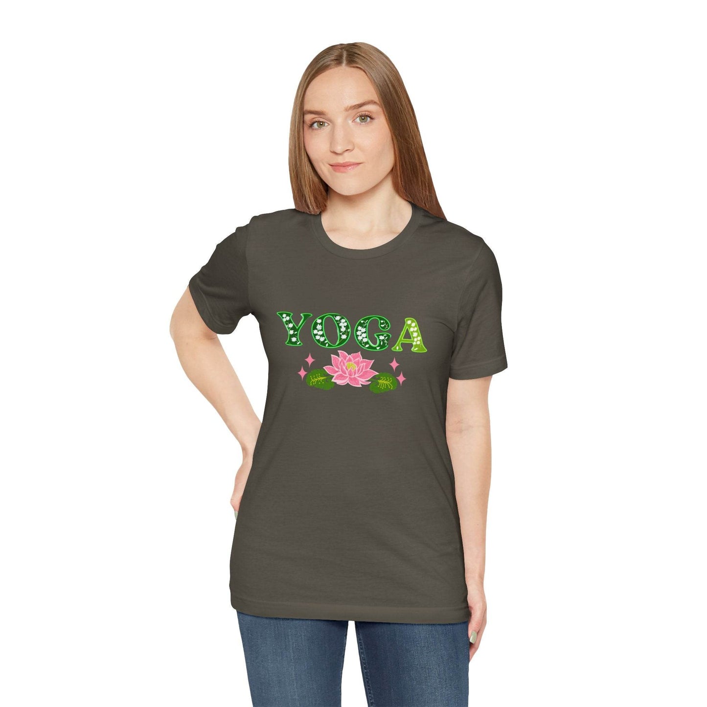 Yoga Tee for Mindfulness and Wellness - FitLife - WellnessOasis