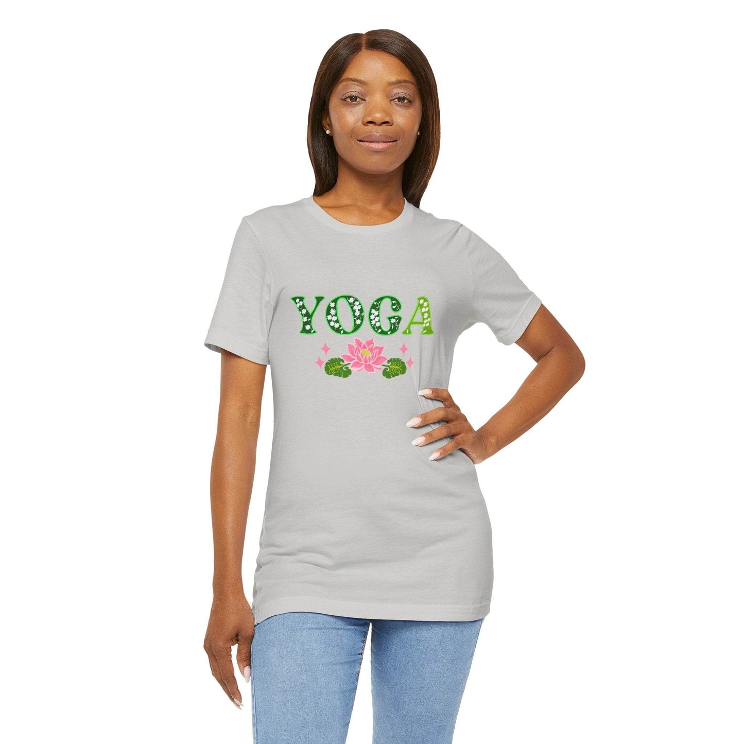 Yoga Tee for Mindfulness and Wellness - FitLife - WellnessOasis