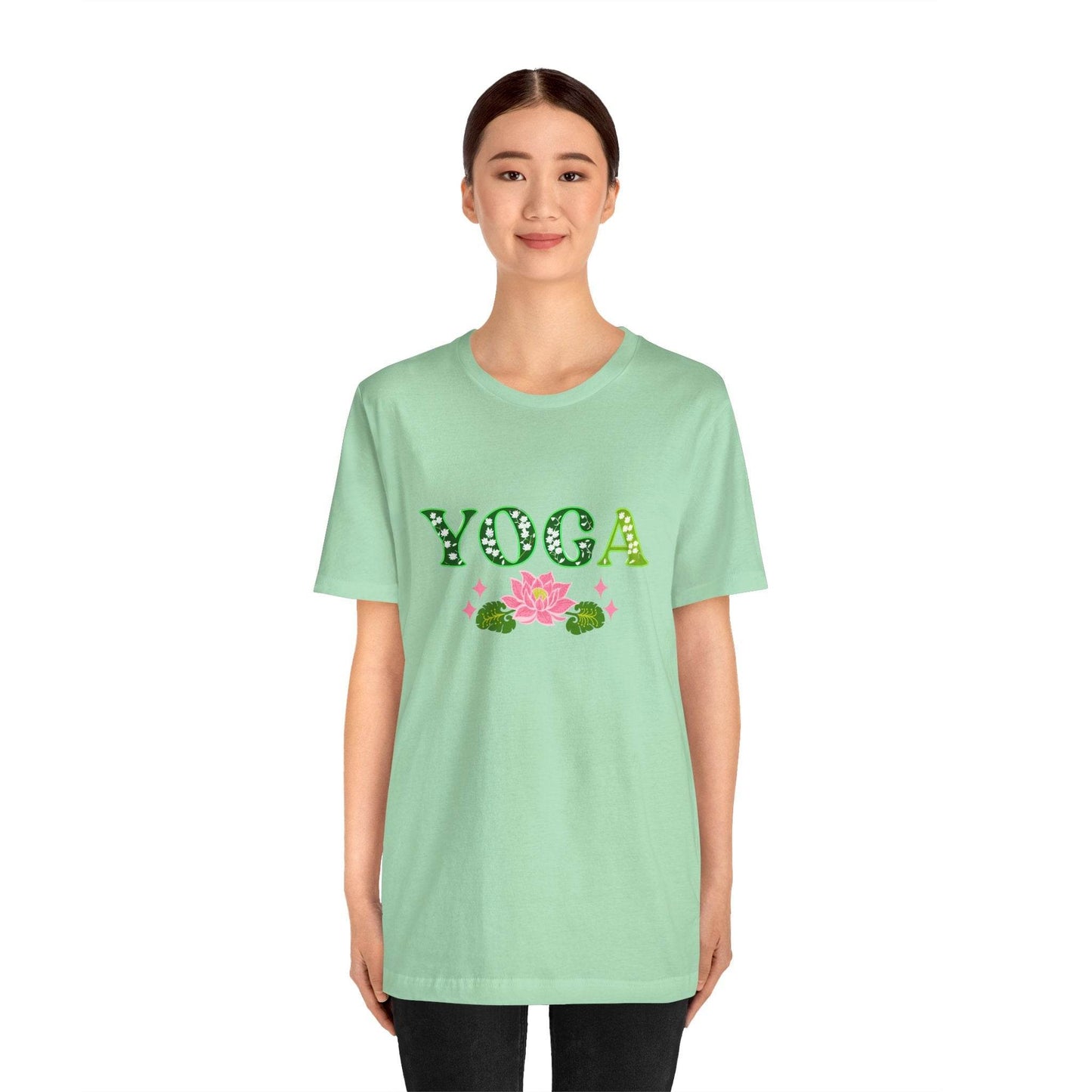 Yoga Tee for Mindfulness and Wellness - FitLife - WellnessOasis