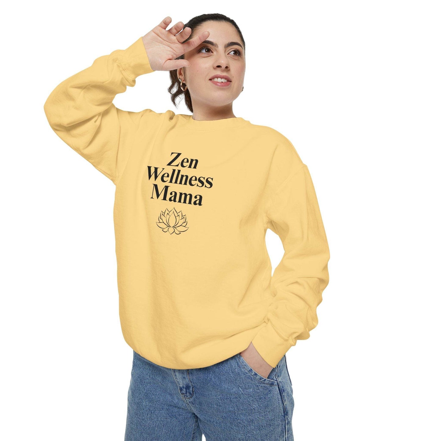 Zen Wellness Mama Sweatshirt – Mindful Mom Self - Care Pullover - FitLife - WellnessOasis