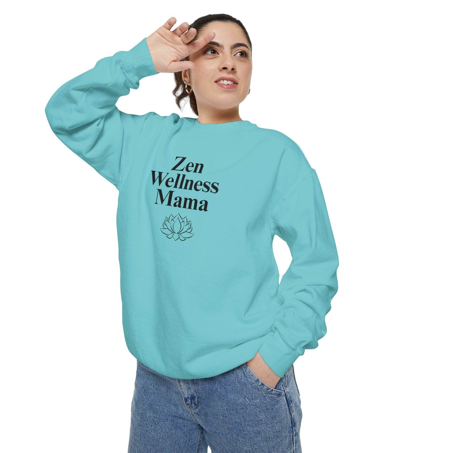 Zen Wellness Mama Sweatshirt – Mindful Mom Self - Care Pullover - FitLife - WellnessOasis