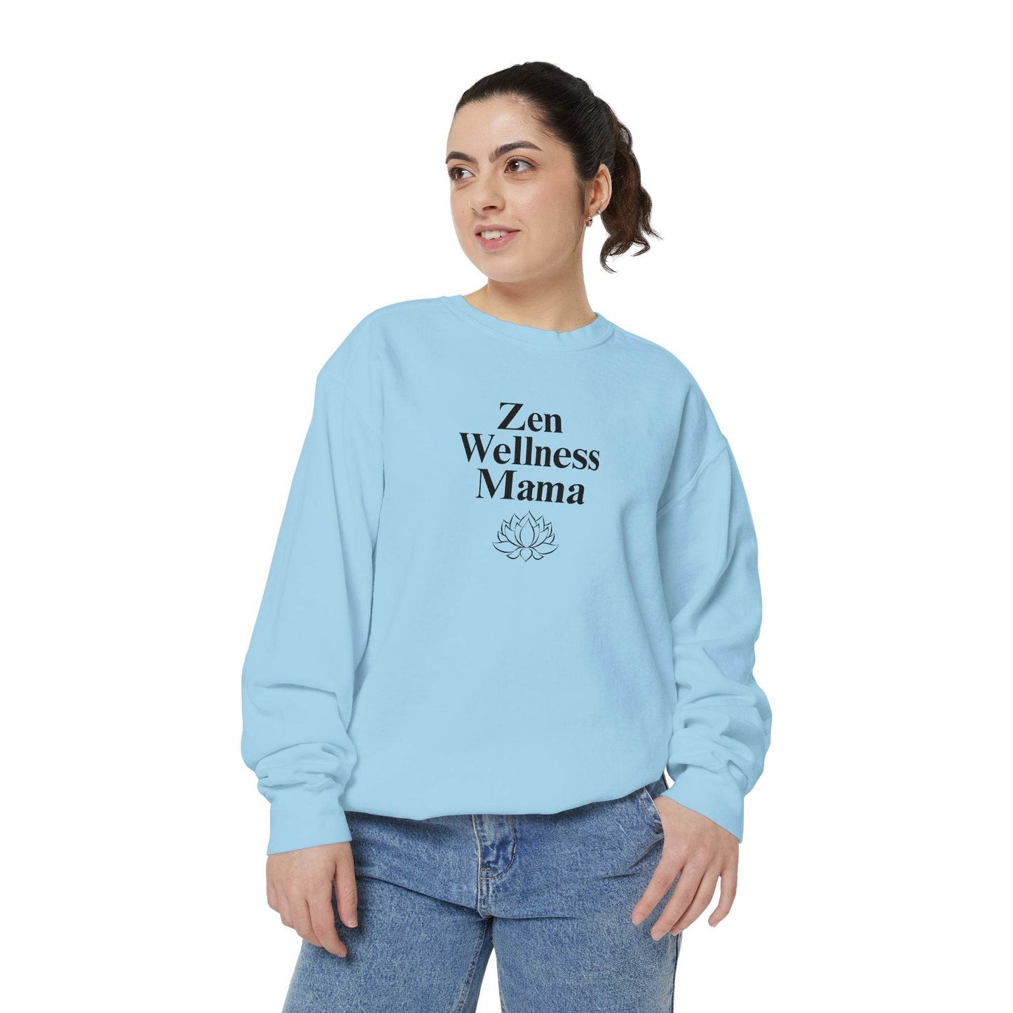 Zen Wellness Mama Sweatshirt – Mindful Mom Self - Care Pullover - FitLife - WellnessOasis