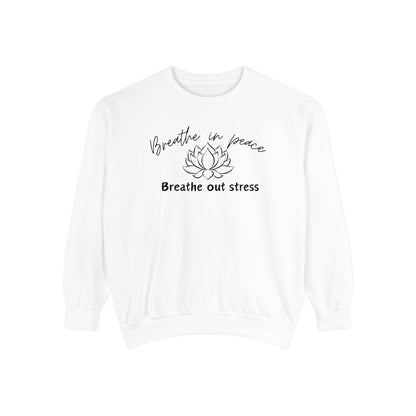 Breathe in Peace Sweatshirt - FitLife - WellnessOasis