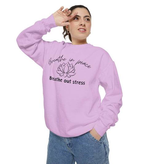 Breathe in Peace Sweatshirt - FitLife - WellnessOasis