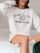 Breathe in Peace Sweatshirt - FitLife - WellnessOasis
