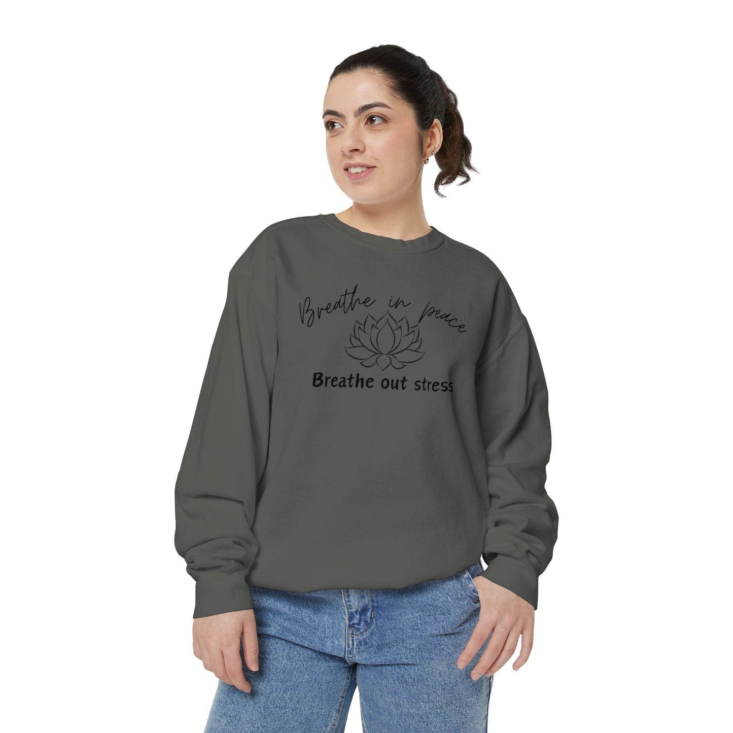 Breathe in Peace Sweatshirt - FitLife - WellnessOasis