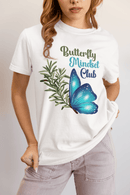 Butterfly Mindset Club T-shirt - FitLife - WellnessOasis