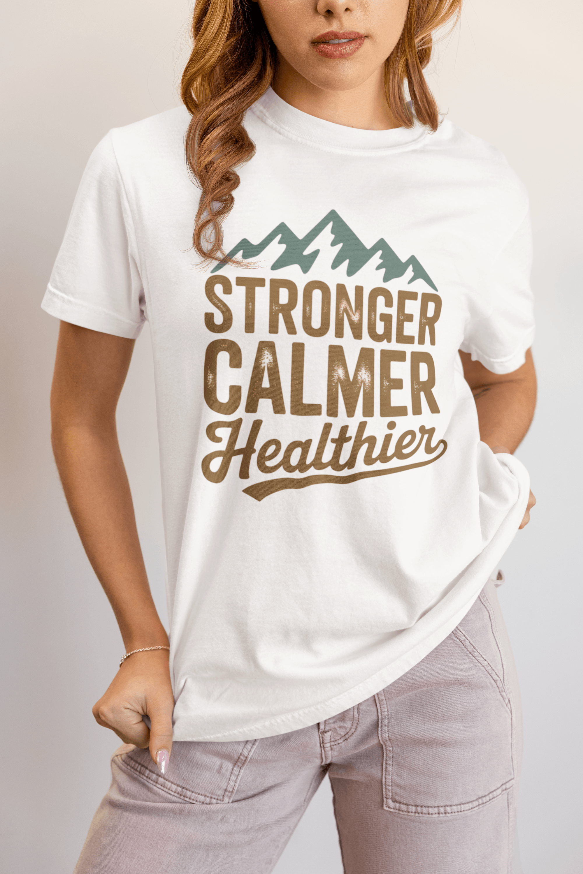 Stronger Calmer Healthier Tee