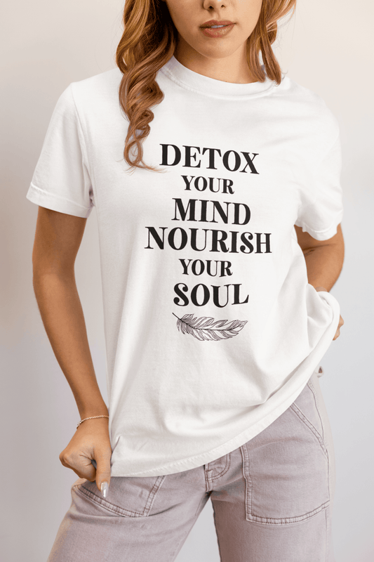 Detox Your Mind T-shirt– Wellness & Mindfulness Tee - FitLife - WellnessOasis